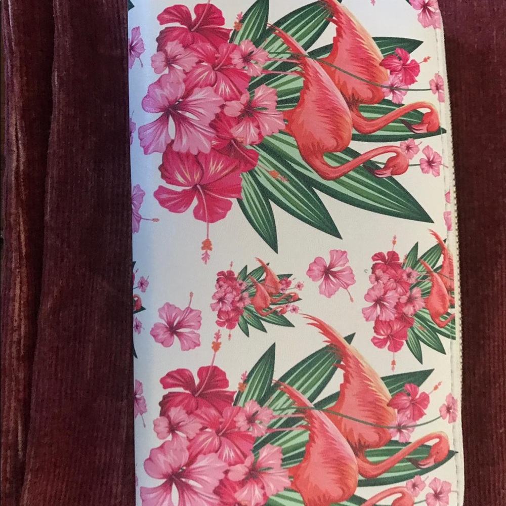 Flamingo pink wallet